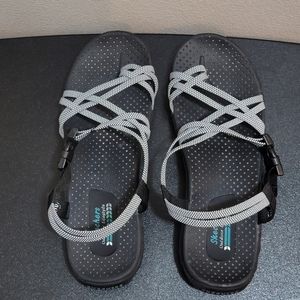 Skechers Reggae-Irie Mon‎ Lifestyle Outdoor Strappy Sandals Hiking Women's 10